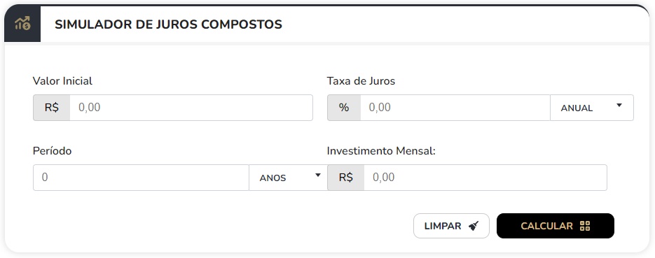 Calculadora Juros Compostos Investidor10