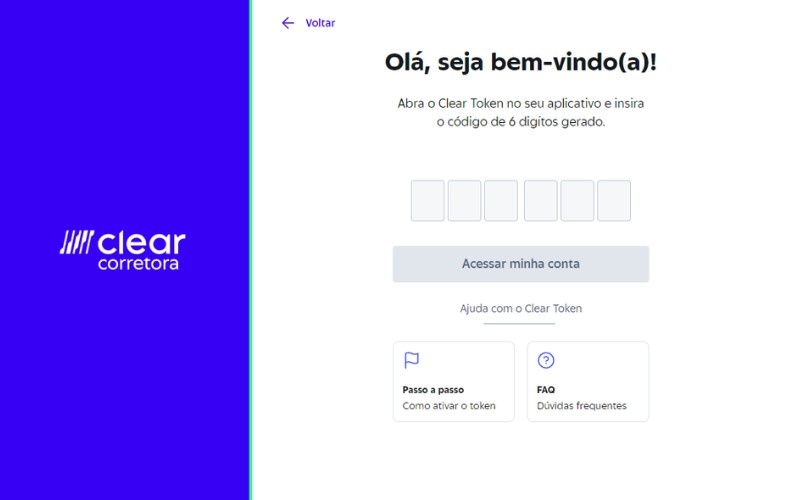 Como ativar o Clear Token para acessar Clear Corretora no PC