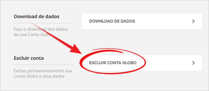 Como deletar conta Globo.com