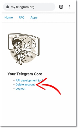 Como deletar Telegram Android