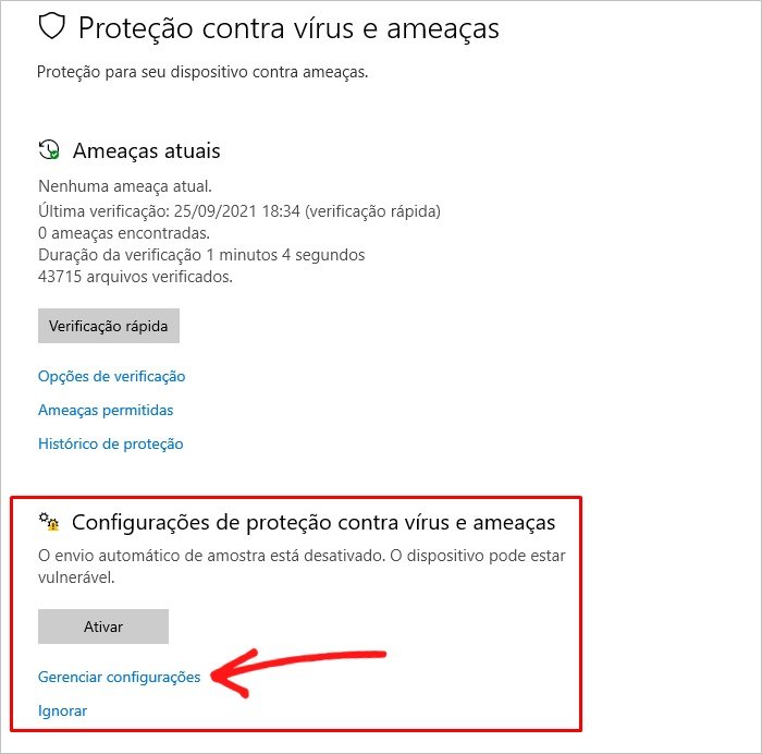 Como desativar Antivírus do Windows 10