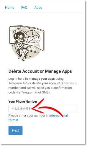 Como excluir conta do Telegram no celular