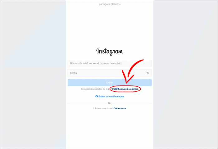 Como mudar a senha do Instagram que esqueceu