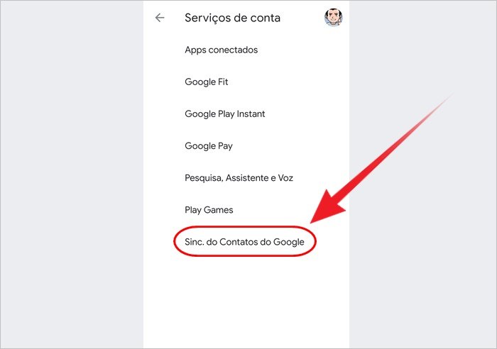 Como salvar contatos no Google Drive