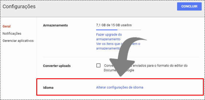 google drive em portugues gratis