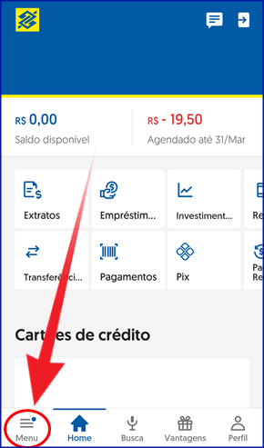 Baixar informe de Rendimentos Banco do Brasil pelo aplicativo