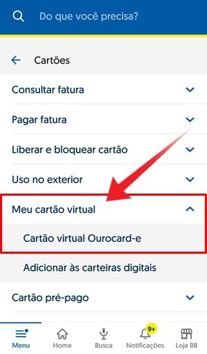 O que é o Cartão virtual banco do Brasil