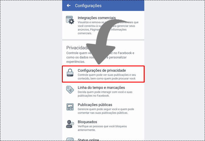 Retirar botão adicionar no Facebook Android