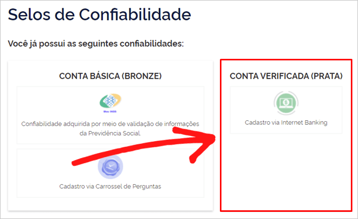 Selo de confiabilidade gov.br